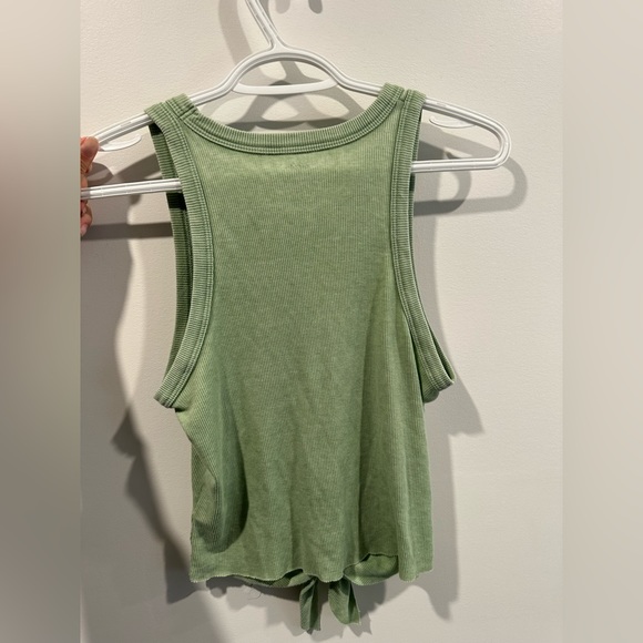 Aerie Ribbed Tie Front Tank - Picture 5 of 6